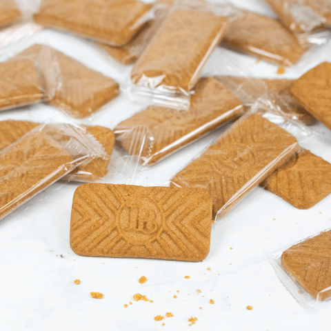 Box of 300 - Little Bakes Caramel & Cinnamon Sugar Biscuits (12 x 25 Sleeves Carton - Clear Packaging)