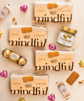 Ultimate Sweet Treat Box with Caramelised Biscuits and Pistachio Cream Flatlay Image